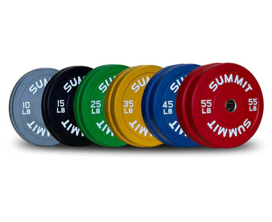 Colour Coded Rubber Bumper Plates