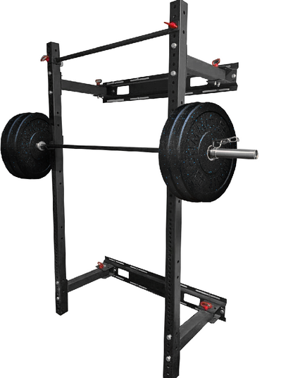 Folding Wall Mounted Squat Rack SummitRubber